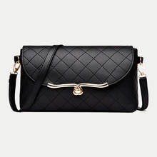 Fashion Women Heart Hasp Shoulder Bags Plaid Female Handbags PU Leather Small Crossbody Messenger Bags mama Purse 2024 - buy cheap