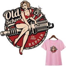 Old School Stickers Transfers Print On T-Shirt New Design Clothes Decoration Diy Accessory Washable Appliques On Clothes 2024 - buy cheap