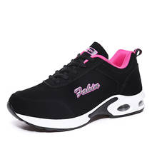 Platform Sneakers Women Air Cushion Running Shoes Mesh Plush Warm Ladies Basketball Trainers Damping Jogging Athletics Shoes 2024 - buy cheap