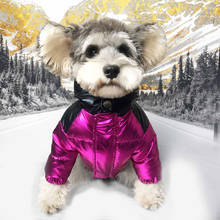 Abrigo de invierno Para Perro, Ropa Para mascotas, accesorios Para cachorros, traje de Bulldog Francés, Pug, chaqueta cálida y brillante 2024 - compra barato