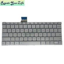 Us portátil teclado retroiluminado para xiaomi ar 12.5 inglês substituição teclados backlight 6037b0127601 mk10000005661 9z.nd6bv.001 2024 - compre barato