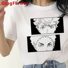 Oya-Camiseta de Haikyuu para mujer, top kawaii japonés de talla grande, harajuku, ropa de calle para parejas 2024 - compra barato