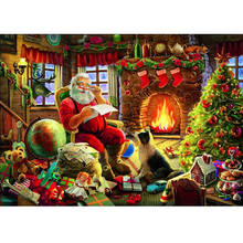 DIY 5D Diamond Painting Santa Claus Full Round Drill Cross Stitch Kits Diamond Embroidery Mosaic Rhinestone Christmas Gift Decor 2024 - buy cheap