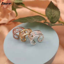 Luer anéis personalizados de cristal anel de aço inoxidável 1-8 carta anéis personalizados para o nome feminino charme presente jóias 2024 - compre barato
