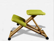 Silla para arrodillarse de diseño ergonómico, cojín de tela verde, silla moderna para ordenador de oficina, diseño ergonómico para rodillas 2024 - compra barato