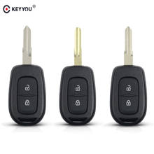 Keyyou 10 pçs 2 botão do carro chave escudo fob para renault sandero dacia logan duster kwid sandero remoto caso chave substituição 2024 - compre barato