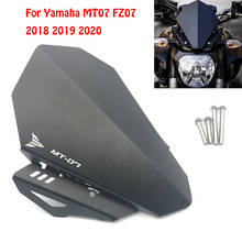 Motorcycle CNC Aluminum Windshield Windscreen Deflector Kit For YAMAHA MT-07 MT07 FZ-07 FZ07 2018 2019 2020 Accessories 2024 - buy cheap