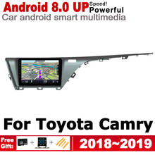 Para Toyota Camry 2018 2019 2din Android reproductor de DVD para Radio y el coche GPS sistema de navegación Multimedia vídeo estéreo de la pantalla de la unidad 2024 - compra barato