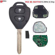 Keyecu for Toyota Hilux Yaris 2012 2013 Remote Control Car Key Fob 2 Button 314.3MHz G Chip FCC ID: B41TH 2024 - buy cheap