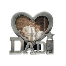 Фоторамка в форме сердца I Love You Dad настольный декор для Дня отца подарок E2S 2024 - купить недорого