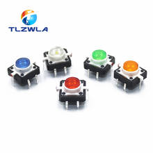 100PCS 12X12X7.3 Tactile Push Button Switch Momentary Tact LED 5 Color 12X12X7.3mm 12*12*7.3mm 2024 - buy cheap