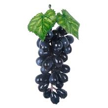Ornamento decorativo de uvas artificiais realistas, frutas falsas, pub, preto e verde, para festas, casa, cozinha e armário 2024 - compre barato