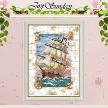 Oceangoing Voyage Patterns Counted Cross Stitch 11CT 14CT Cross Stitch Sets Chinese Cross-stitch Kits Embroidery Needlework 2024 - buy cheap