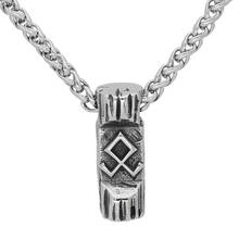 Nordic Viking odin raven Huginn and Muninn valknut stainless steel Nordic pendant necklace with gift bag 2024 - buy cheap