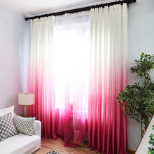 Pink Purple Curtains For The Living Room Green Gradient Semi Blackout Cloth Drapes For The Bedroom Blue Tulle Cortinas Buy Cheap In An Online Store With Delivery Price Comparison Specifications Photos And