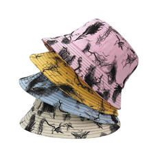 2021 New Panama Hat Men Women Tie Dye Bucket Hat Reversible Fisherman Hats Female Hip Hop Graffiti Bucket Cap 2024 - buy cheap