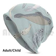 Seals Beanie Hedging Cap DIY Print Cushion Seal Fur Seal Baby Seal Sea Water Cute Animals 2024 - buy cheap