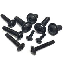 10pcs M6 M8 Bolt Socket Flange Button Head Screws 10.9 High Tensile Black Allen Bolts GB7380.2 L=10-30mm 2024 - buy cheap