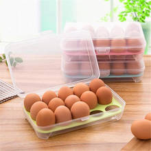 HKML 15 яиц планстический контейнер в холодильник Органайзер Удобный прочный пластиковый однослойный контейнер для хранения 2024 - купить недорого
