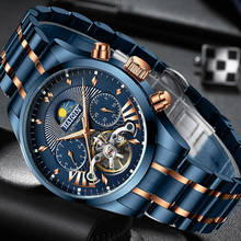 HAIQIN Mechanical mens/men's watches top brand luxury Watch men Business sport wristwatch men clock 2019 reloj hombre tourbillon 2024 - buy cheap