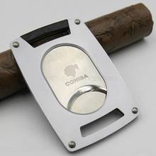 COHIBA-cortador portátil de Metal de alta calidad con doble hoja, herramienta para cortar cigarros, tijeras, con bolsa para cigarros 2024 - compra barato