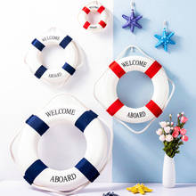 Sea Lifebuoy Wall Sticker Hanging Baby Boy Room Decoration Lifebuoy for Bar Home Decor Props Nautical Life Ring Wedding Crafts 2024 - buy cheap