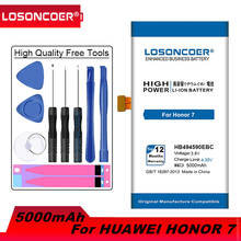 Losoncoer 5000 mah nova bateria hb494590ebc para huawei honor 7 bateria glória PLK-TL01H ATH-AL00 PLK-AL10 baterias + chegar rápido 2024 - compre barato