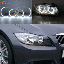 For BMW 3 Series E90 E91 saloon touring 2005-2008 Halogen HD Excellent Ultra bright C-Shape Style CCFL Angel Eyes halo rings 2024 - buy cheap