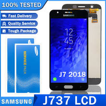 Samsung-tela lcd, original, peça para reparo, digitalizador de super, super amoled, para galaxy j7 2018, jx6, j737a, j737p, j737v 2024 - compre barato