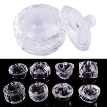 Tapa de plato Dappen de cristal, soporte para taza, equipo de manicura, herramienta para uñas, polvo acrílico líquido, 1 ud. 2024 - compra barato