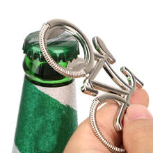 Liga de zinco chaveiro forma de bicicleta chaveiro abridor de garrafa de refrigerante cerveja presente para o amante da bicicleta chaveiro abridor de garrafa 2024 - compre barato