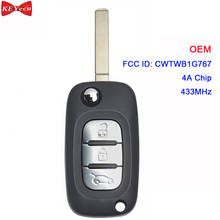 KEYECU-llave remota OEM para Benz Smart Fortwo, 453, 2015, 2016, 2017, Chip CWTWB1G767, 433MHz, 4A 2024 - compra barato
