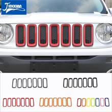 JIDIXIAN ABS Car Exterior Insert Trim Front Grille Cover Decoration Stickers for Jeep Renegade 2015-2018 Car Styling 2024 - buy cheap