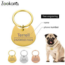 Free Engraving Pet ID Tag Anti-lost Pet Cat Collar Accessories Decoration Personalized Collars Cat Tags Engraved Tel Name Tag 2024 - buy cheap