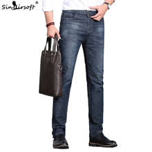 Spring And Summer Jeans Men's High Quality Denim Pants Soft Pants Cotton Fashion Large Size 28-38 Business Casual Straight Pants 2024 - buy cheap