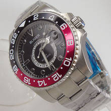 43 мм BLIGER черный циферблат GMT сапфировое стекло Дата автоматические мужские часы 2024 - купить недорого