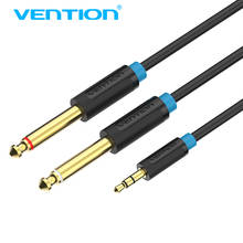 Vention Jack 3.5mm to 6.35  Adapter Audio Cable for Mixer Amplifier Speaker Gold Plated 6.5mm 3.5 Jack Male Splitter Audio Cable 2024 - buy cheap