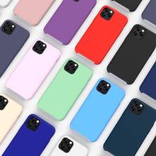 Official Original Liquid Silicone Phone Case For iPhone 12 mini Pro Max For iPhone 11 Pro Max X Xs Max Xr 7 8 Plus Color Cover 2024 - купить недорого