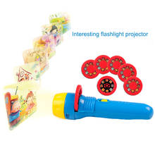 Flashlight Torch Projector Toys Cartoon Pattern Projection Film Toys Kids Baby Gift Sleeping Story Machine Sleeping Light 2024 - buy cheap