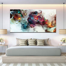 Colorful Ocean Large Abstract Poster Canvas Art Landscape Oil Painting Wall Pictures For Living Room Modern no frame 2024 - buy cheap