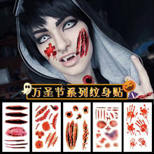 New arrival Halloween Scars Tattoo Stickers Halloween Decorations False Wounds Blood Scars Stickers Horror Wholesale Stickers 2024 - buy cheap