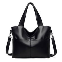 New Women Retro Tote Bag Messenger Handbag Designer High Quality Soft PU Leather Shoulder Bag Casual Crossbody Bag 2024 - buy cheap