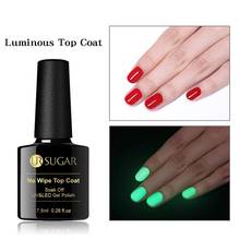 UR SUGAR Luminous Top Coat 7.5ml Gel Nail Polish Soak Off Nail Primers UV LED Lamp Semi Permanent Gel Varnish For Nail Art 2024 - buy cheap