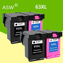 Asw 63xl cartucho de tinta para hp 63 xl, cartucho de tinta para impressora deskjet 1110 2130 2131 2132 3630 5220 5230 5252 2024 - compre barato