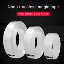 Lavable cinta transparente multipropósito reutilizable extraíble sin dejar huellas claro adhesivo de doble cara de 2024 - compra barato