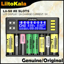 LiitoKala-cargador de batería LCD Original, Lii-S8, NiMH, 1,2 V, Li-ion3.7V, 3,2 V, IMR, 3,8 V, para 18650, 26650, 21700, AA, AAA, 9V, Li-FePO4 2024 - compra barato