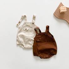 Pelele para recién nacido, estilo de herramientas, Ropa infantil suave y acogedora con bolsillo, Mono vaquero para niña 2021 2024 - compra barato