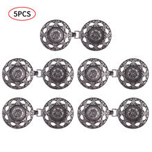 5pçs costura em ganchos olhos cardigan clipes vintage capa xale fecho chinês cheongsam han terno fivelas diy decorativo de metal fechos 2024 - compre barato