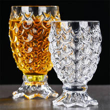 Crystal Beer Glass Embossed Pineapple Shaped Whiskey Glasses Wedding Glass Drinkware Drinking Tumbler Water Wine Cup 2024 - buy cheap