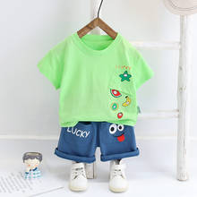 Summer Cotton Children Baby Girls Clothes Cartoon pocket T Shirts Shorts 2Pcs/sets Infant Kids Fashion Toddler Tracksuits sets 2024 - buy cheap